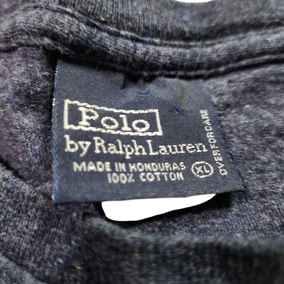 Men's Polo Ralph Lauren T-Shirt XL Gray w/ Red Logo - Picture 3 of 12